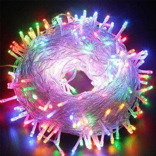 Xmas Нитка 300 LED МУЛЬТИК (прозорий провід, 20 метрів) 1440 фото