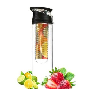 Бутылка для воды FRESH FLAVOR WATER BOTTLE Черная 11015 фото