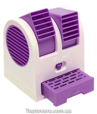 Настільний міні кондиціонер Conditioning Air Cooler USB фіолетовий 331 фото