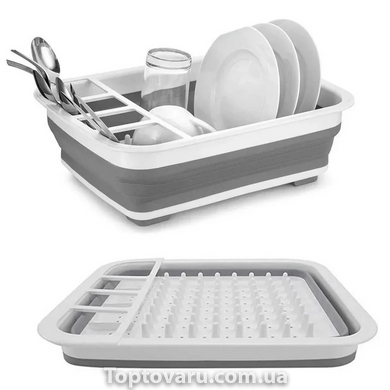 Піддон для посуду і кухонних приладів Multi-Functional Folding Bowl Tray 4702 фото