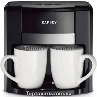 Кофеварка капельная на 2 чашки 650Вт RAF SKY RS7320 Черная 18556 фото