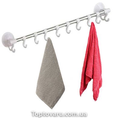 Підвісна вішалка для рушників Hanging Rod Hook Towel SQ1918 № G09-74 Біла 4222 фото