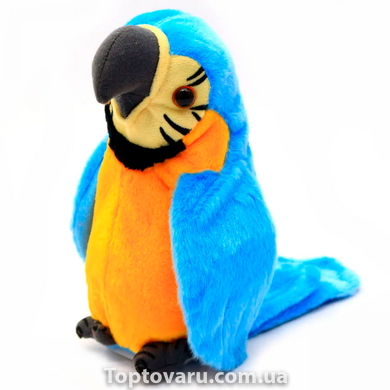Интерактивная игрушка Говорящий Попугай - повторюха Голубой 3390 фото