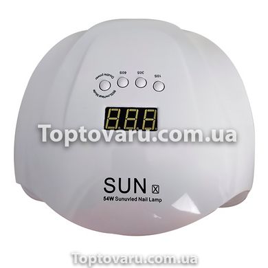 Лампа UV LED для нігтів Sun Plus X 54Вт Біла 5747 фото