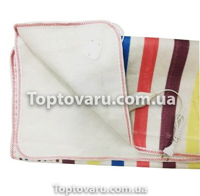 Простынь электрическая с сумкой Electric Blanket 150х160см (широкие полосы, Цветная) 6431 фото