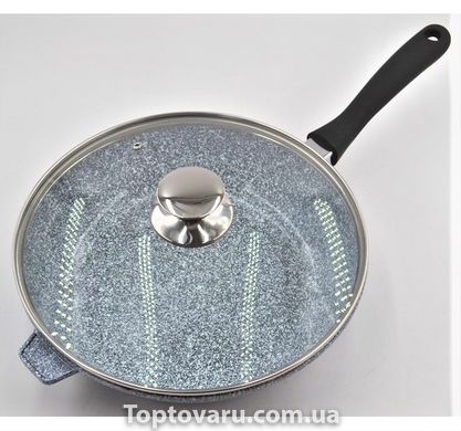 Сковорода лита WOK з антипригарним гранітним покриттям 28*7см BN-521 5239 фото