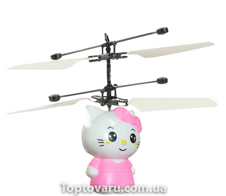 Летающий светящийся сенсорный шар вертолет Sensor Flying Ball Hello Kitty 3462 фото