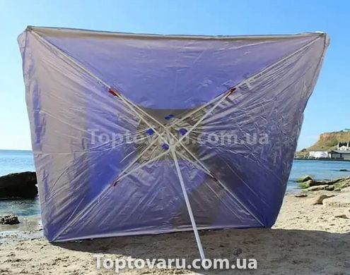 Зонт пляжный 2,8*2,8 2,5м Синий Квадрат 11296 фото