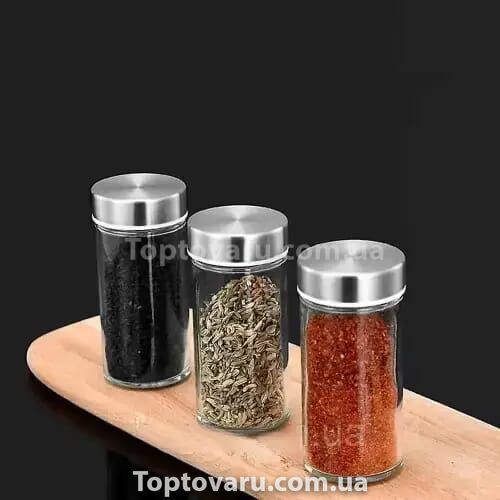 Карусель для спецій 16 відсіків Stainless steel and wood Срібло 14539 фото