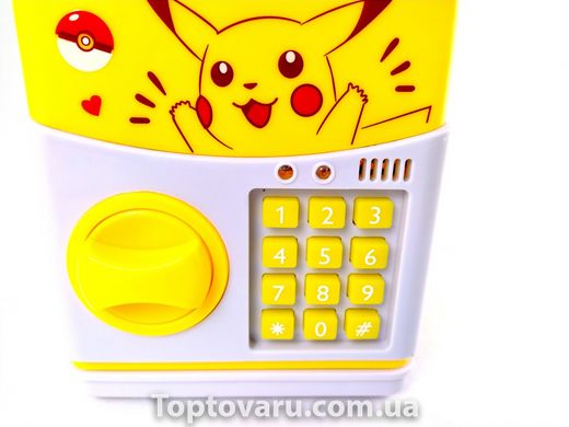 Дитячий сейф-скарбничка Cartoon saving box з кодовим замком pokemon 3267 фото