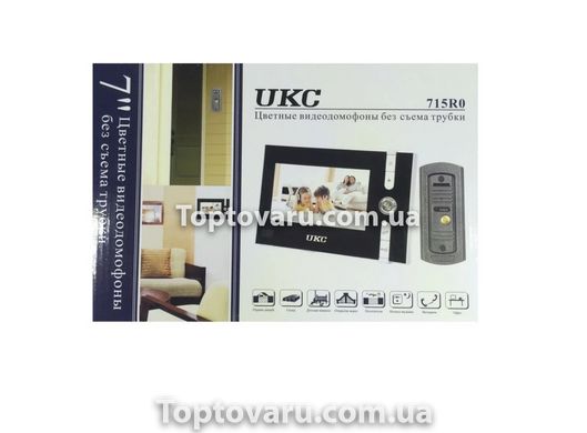 Цветной видеодомофон с цветным дисплеем UKC 715RO 5885 фото