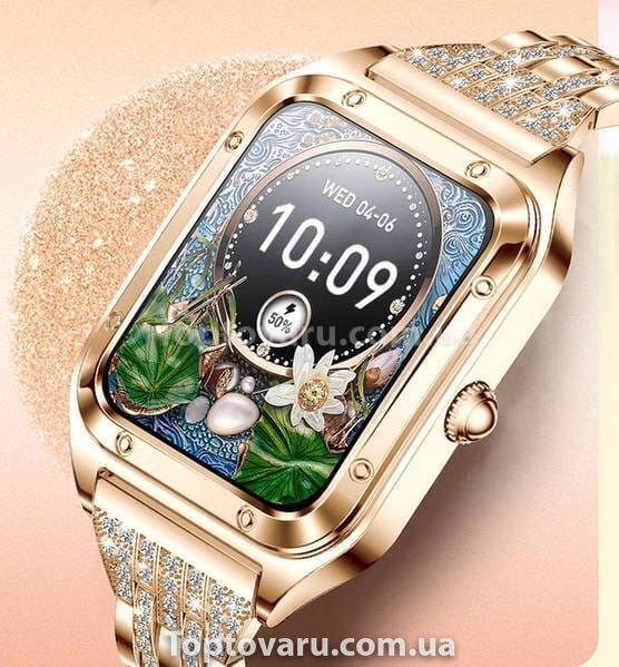 Смарт-годинник жіночий Smart Flower New Gold в коробці 14925 фото