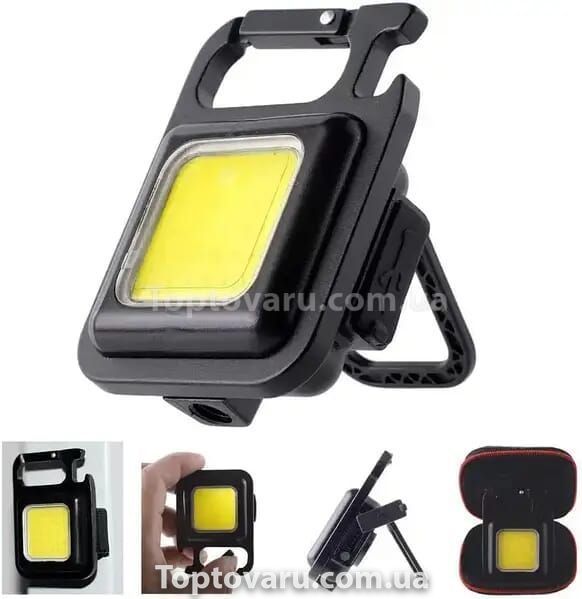 Ліхтарик карабін LED USB на магніті 9168 фото