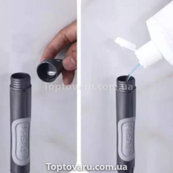 Йоршик для унітазу з дозатором для миючого Liquid Toilet Brush Білий 22134 фото