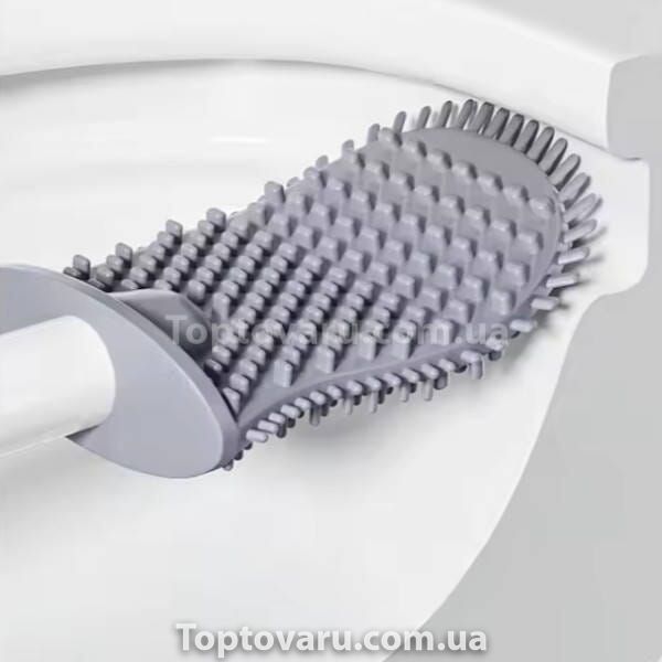 Йоршик для унітазу з дозатором для миючого Liquid Toilet Brush Білий 22134 фото