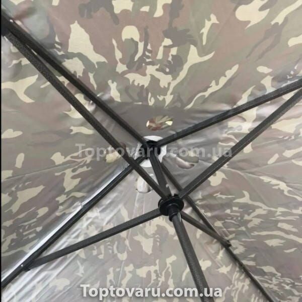 Парасолька квадратна 3*3м з клапаном та металевим каркасом чорного кольору Камуфляжний 25000 фото