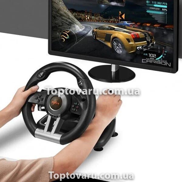 Игровой руль с педалями PXN V3 Pro с двойной вибрацией 7864 фото