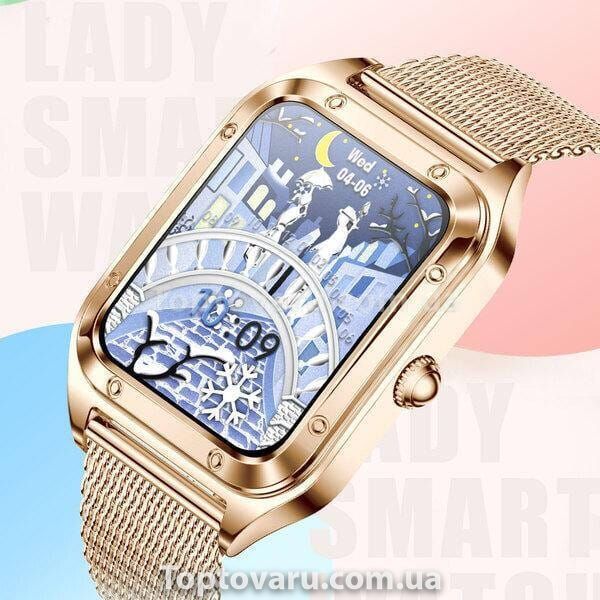 Смарт-годинник жіночий Smart Flower New Gold в коробці 14925 фото