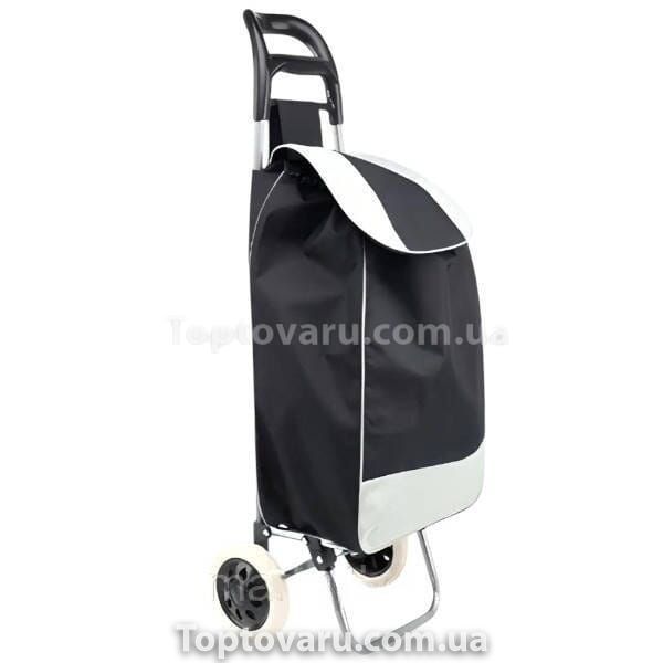 Сумка на коліщатках для покупок Trolley small Чорна 23334 фото