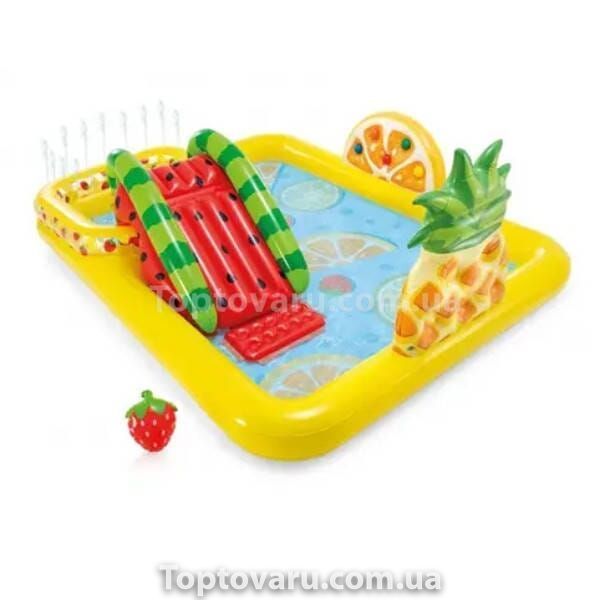 Игровой центр надувной Веселый фрукт с горкой 244*191*91см Intex 57158 NP 19293 фото