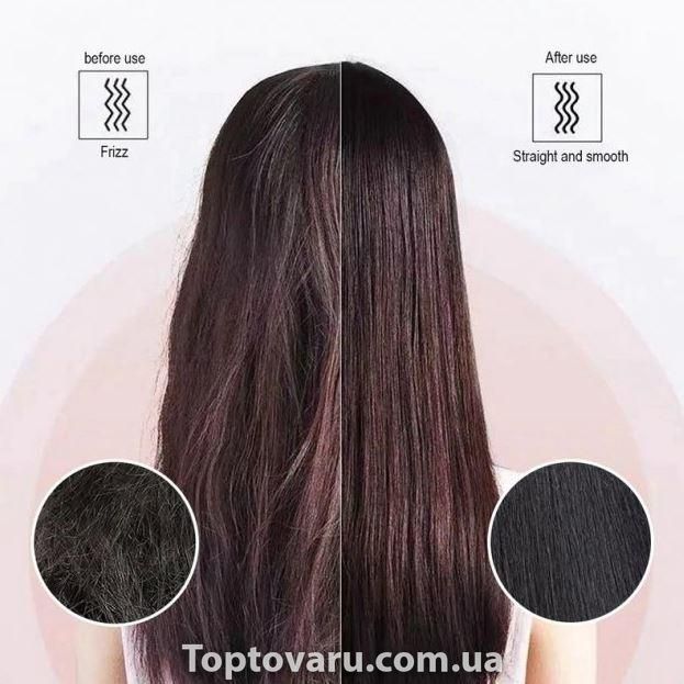 Гребінець-випрямляч Hair Straightener HQT-909 B з турмаліновим покриттям Червоний 4475 фото