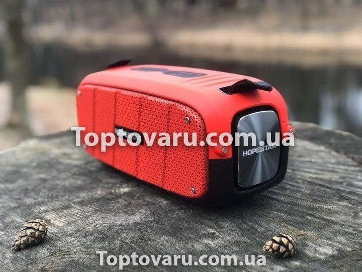 Колонка Bluetooth HOPESTAR A20 PRO + микрофон Красный 6383 фото