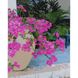 Картина по номерам Strateg ПРЕМИУМ Розовые цветы на подоконнике с лаком размером 40х50 см (SY6824) SY6824-00002 фото 1