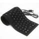 Гибкая силиконовая клавиатура Flexible Keyboard X3 Черная 7271 фото 1