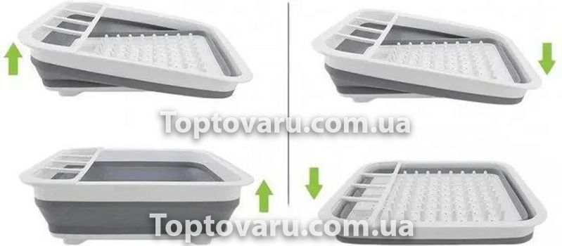 Поддон для посуды и кухонных приборов Multi-Functional Folding Bowl Tray 4702 фото