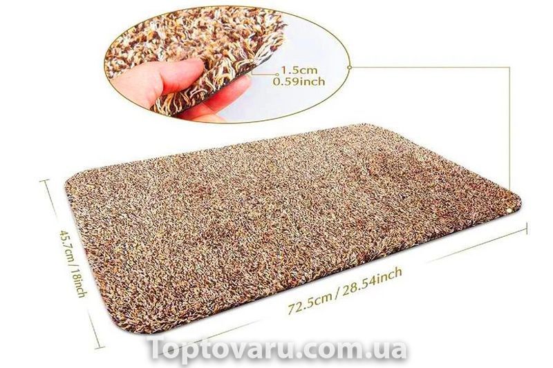 Супервпитывающий Коврик Clean Step Mat Коричневый 809 фото