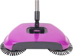 Механическая щётка-веник швабра для уборки Sweep drag all in one Rotat Фиолетовая 10613 фото
