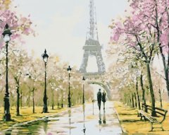 Картина по номерам Ms 7230 "Париж. Эйфелева башня" 40*50см 3974 фото