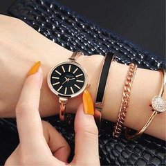 Часы в подарочной упаковке watch set AK Gold black