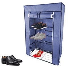 Складной тканевый шкаф для обуви FH-5556 Синий 4481 фото