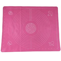 Кондитерский силиконовый коврик для раскатки теста 35 на 45см Розовый 10952 фото