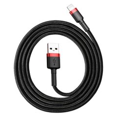 Кабель Baseus Cafule Cable USB 1.5A 2m Red+Black CALKLF-C19-00001 фото