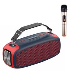 Колонка бездротова Bluetooth HOPESTAR A30 PRO 55W + мікрофон Синьо-червона 7610 фото