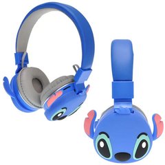 Беспроводные детские Bluetooth наушники "Стич" AH-806 Синие 7350 фото