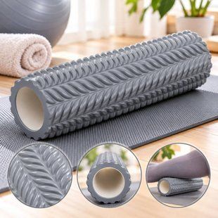 Ролик для йоги и фитнеса массажный МФР AND-100-20-10PCS Серый 32128 фото
