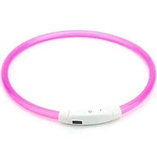 Універсальний нашийник, що світиться, для собак Trox TR-70 Рожевий 11101 фото