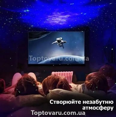 Ночник-проектор с проекцией звездного неба Астронавт с пультом и USB 13025 фото