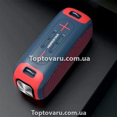 Колонка бездротова Bluetooth HOPESTAR A30 PRO 55W + мікрофон Синьо-червона 7610 фото