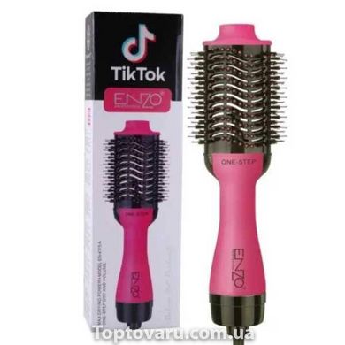 Фен-щётка для укладки волос ENZO Tik Tok EN-4115A Розовая 14020 фото