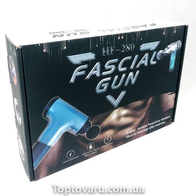 М'язовий масажер Fascial Gun HF-280 Чорний 3663 фото