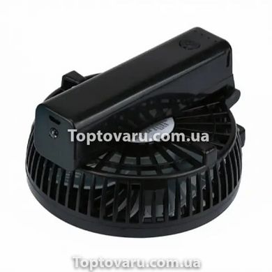 Ручний вентилятор на підставці fan 2 (складна ручка) - Чорний 8527 фото