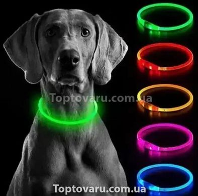 Универсальный светящийся ошейник для собак Trox TR-35 Розовый 11345 фото