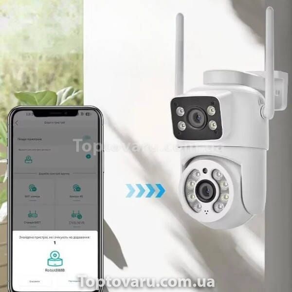Камера видеонаблюдения wifi q13 Белая 25399 фото