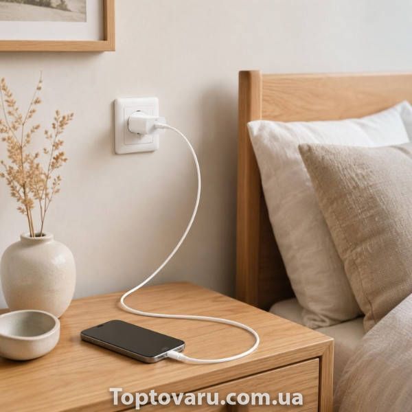 Зарядний пристрій 26X-199 35W USB-C із кабелем Type-C швидка зарядка Біле 38313 фото