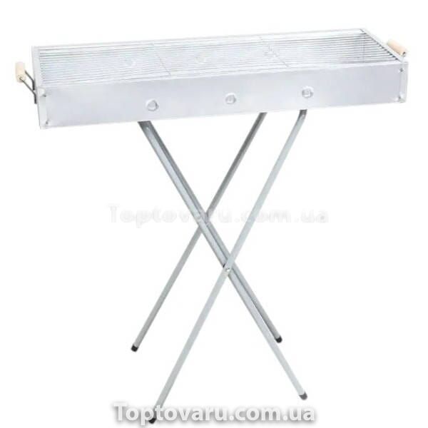 Мангал переносной с ручками и складными ножками BARBECUE TRAY 770SS MD-008 8009 25005 фото