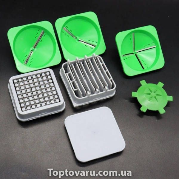 Овочерізка-подрібнювач багатофункціональна 7-змінними насадками MA-22 36377 фото